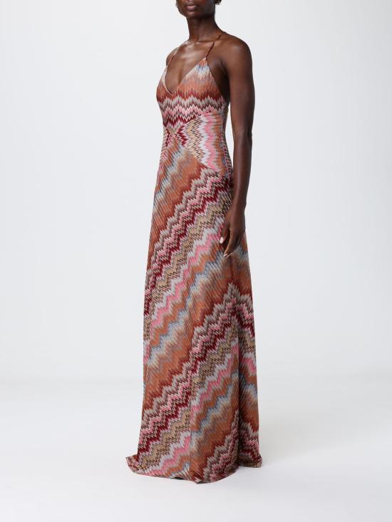 26SS 미소니 롱 원피스 DS26SG29BR014T SM9Y1 Rust - MISSONI