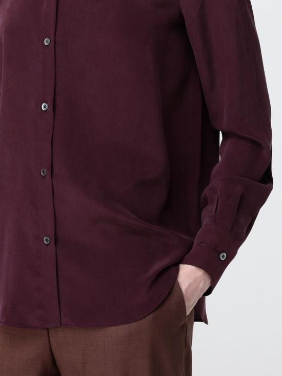 26SS 핑코 셔츠 105593A2T7 RR7 Burgundy - PINKO