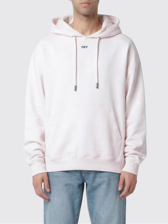 26SS 오프화이트 후드 티셔츠 OMBB085S26FLE00J 6080 Pink