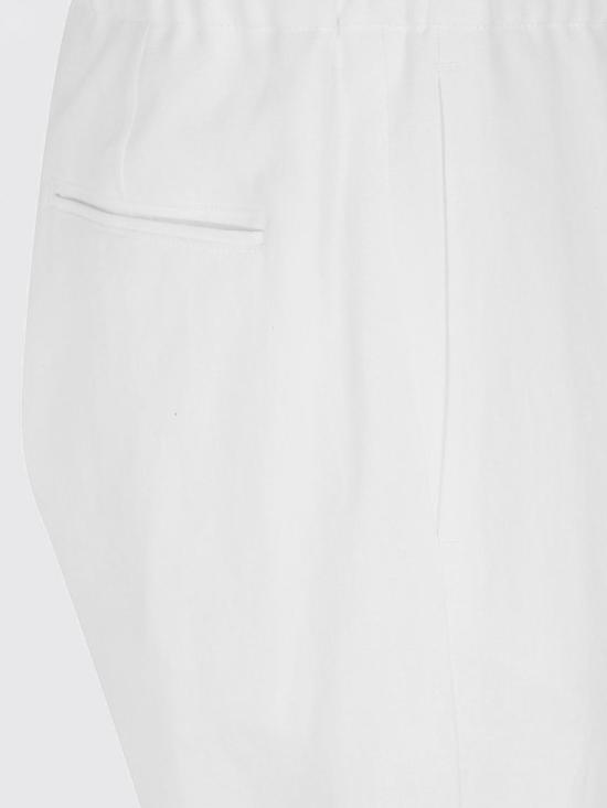 26SS 조르지오 아르마니 스트레이트 팬츠 GM001625TE10954 U0006 White - GIORGIO ARMANI