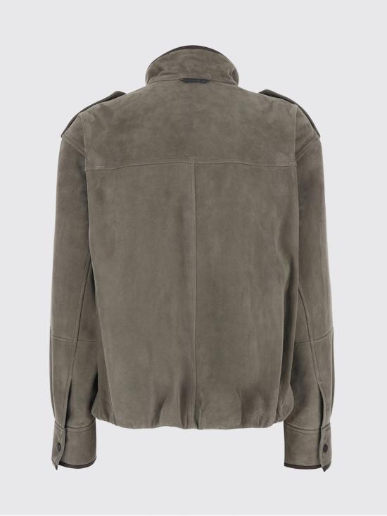 26SS 브루넬로 쿠치넬리 모닐리 쿠튀르 스웨이드 자켓 MPCAI7787 C8850 Brown - BRUNELLO CUCINELLI