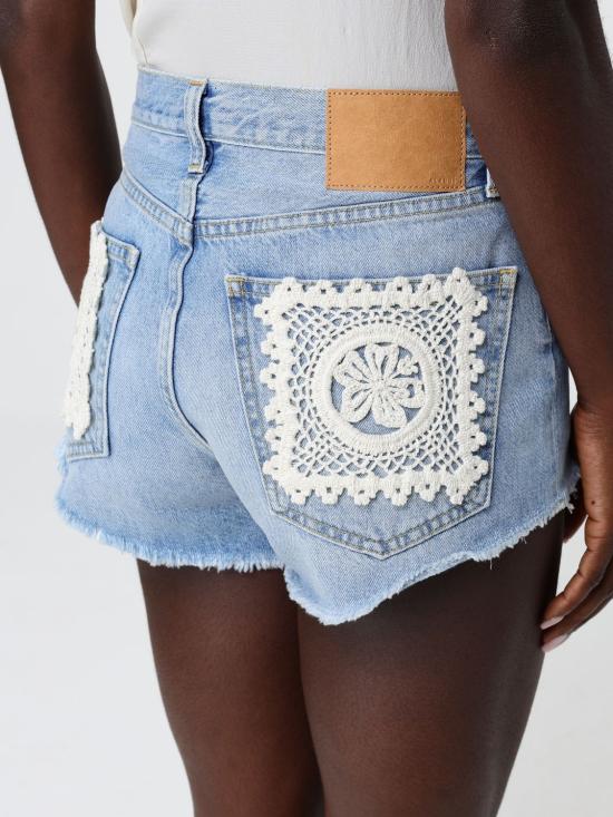 26SS 알라누이 숏팬츠 LWYC009R26DEN003 4404 Blue - ALANUI