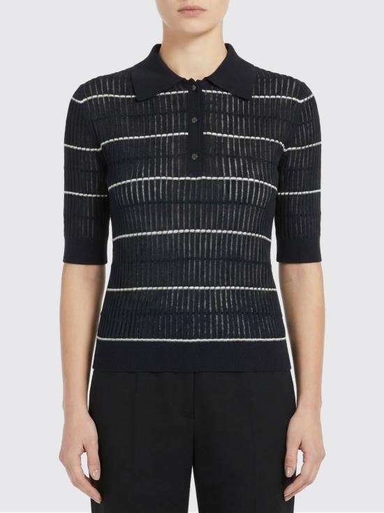 26SS 막스마라 스튜디오 폴로 티셔츠 2616361051600 014 Blue