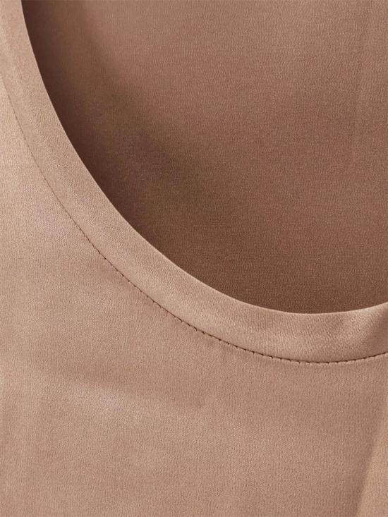 26SS 브루넬로 쿠치넬리 실크 탱크 탑 M0C59E0600 C9237 Bronze - BRUNELLO CUCINELLI