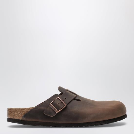 26SS 버켄스탁 보스턴 오일드 레더 클로그 860133LE Brown