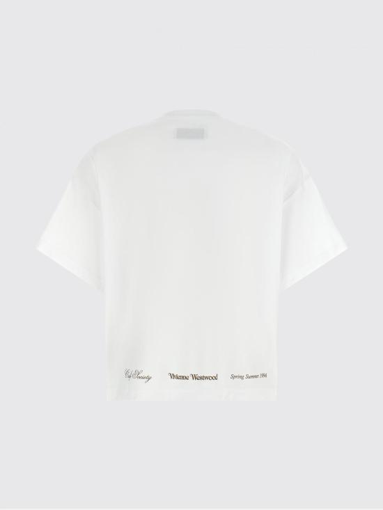 26SS 비비안웨스트우드 반팔 티셔츠 3G010055J00B9 A401 White - VIVIENNE WESTWOOD