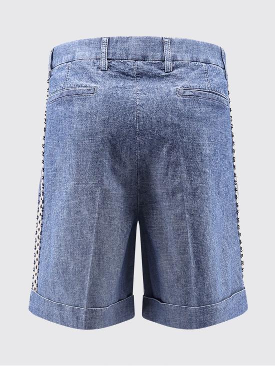 26SS 발렌티노 가라바니 숏팬츠 8V3DD14BAL4 558 Gnawed Blue - VALENTINO GARAVANI