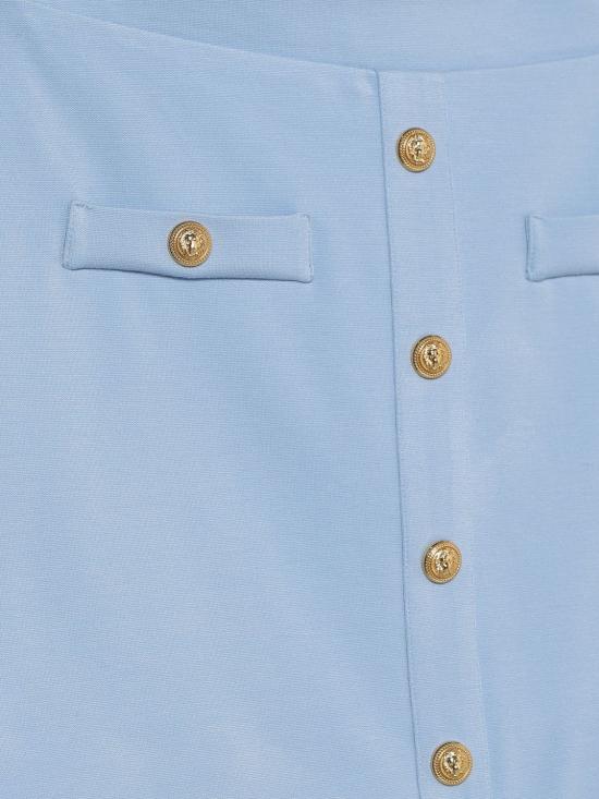 26SS [키즈] 발망 스커트 BY7A71J0371 652 Blue - BALMAIN