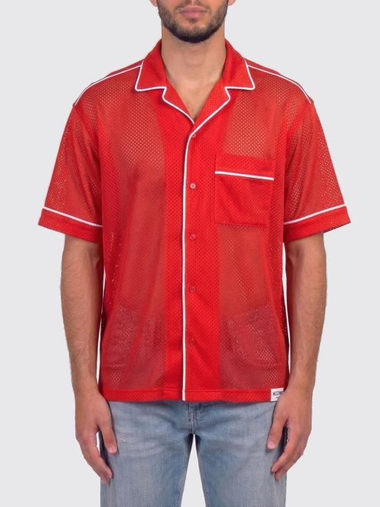 26SS 모스키노 반팔 셔츠 261ZZA02190247 1115 Red