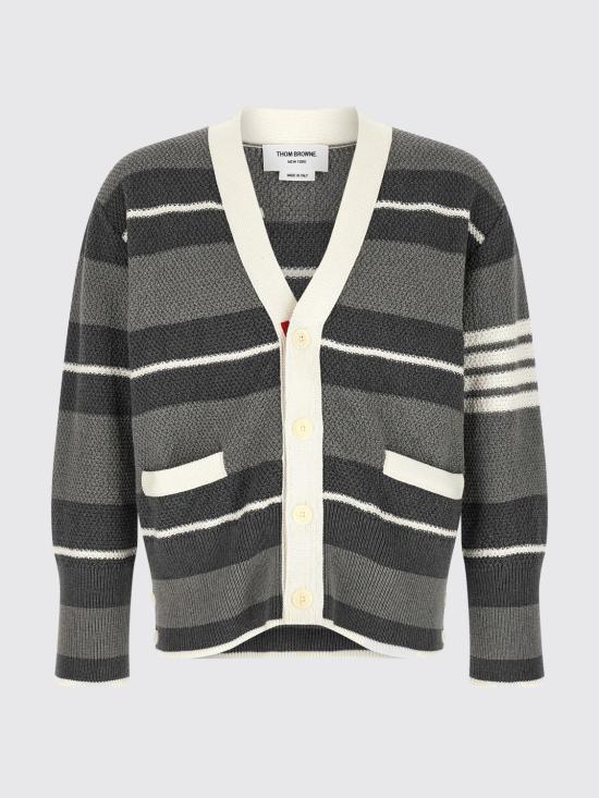 26SS 톰브라운 스웨터 MKC641AY3016 035 Grey - THOM BROWNE