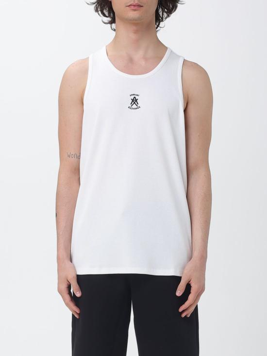 26SS 알마니 반팔 티셔츠 XM001794AF19963 U0009 White