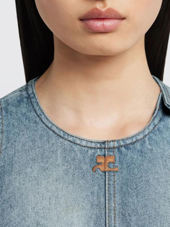 26SS 쿠레쥬 롱 원피스 126DR0791DE0058 7055 Blue - COURREGES