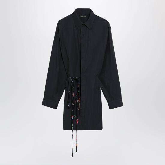 26SS 발렌시아가 미디 원피스 857337TTM12 Black