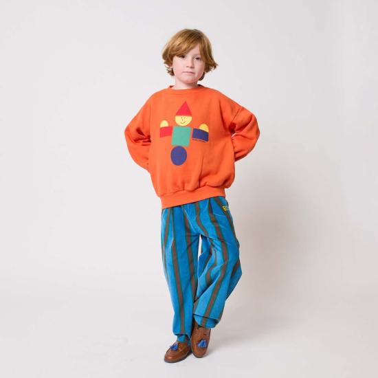  [키즈] 보보쇼즈 스트레이트 팬츠 키즈 보보 초세스 스트라이프 벨벳 치노 - BOBO CHOSES