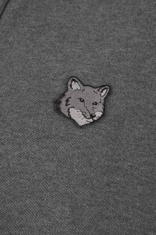 26SS 메종키츠네 폭스 헤드 컴포트 폴로 티셔츠 PM00210KP0001 H131 MEDIUM GREY MELANGE - MAISON KITSUNE