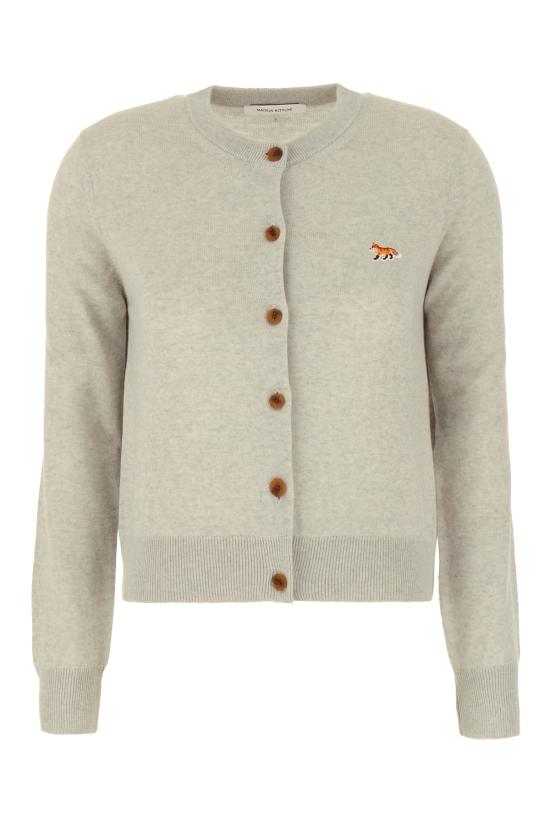 26SS 메종키츠네 베이비 폭스 메리노 레귤러 가디건 PW00502KT1181 H218 LIGHT BEIGE MELANGE