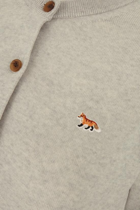 26SS 메종키츠네 베이비 폭스 메리노 레귤러 가디건 PW00502KT1181 H218 LIGHT BEIGE MELANGE - MAISON KITSUNE