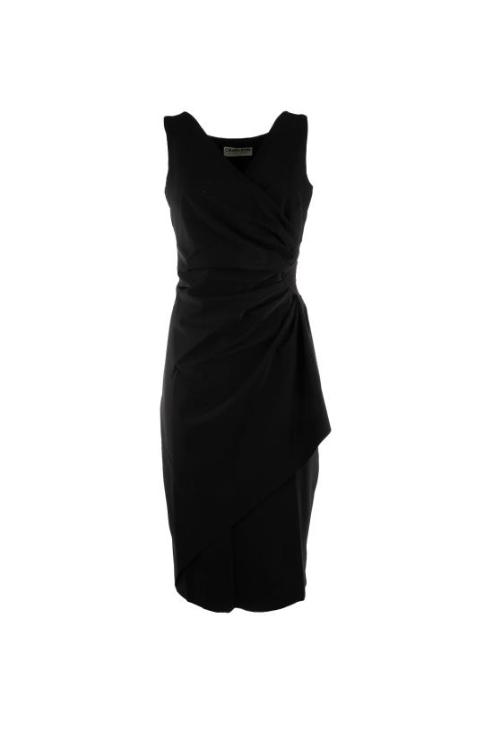 26SS 키아라보니 미디 원피스 ABCCHARISSESMSJEBS 37 BLACK