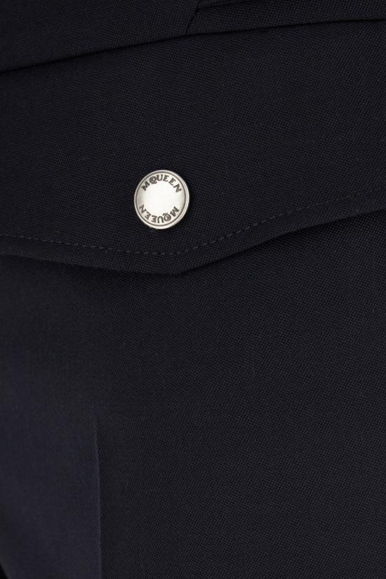 26SS 알렉산더 맥퀸 스트레이트 팬츠 867034QJAAC 4003 NAVY - ALEXANDER MCQUEEN