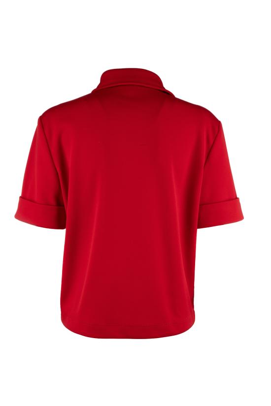 26SS 미우미우 폴로 티셔츠 MT220414OA F0041 Rubino - MIU MIU