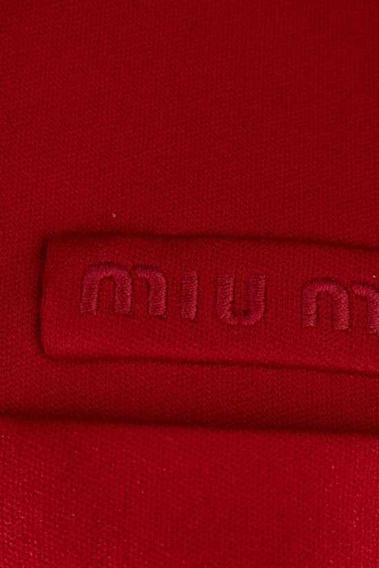 26SS 미우미우 폴로 티셔츠 MT220414OA F0041 Rubino - MIU MIU