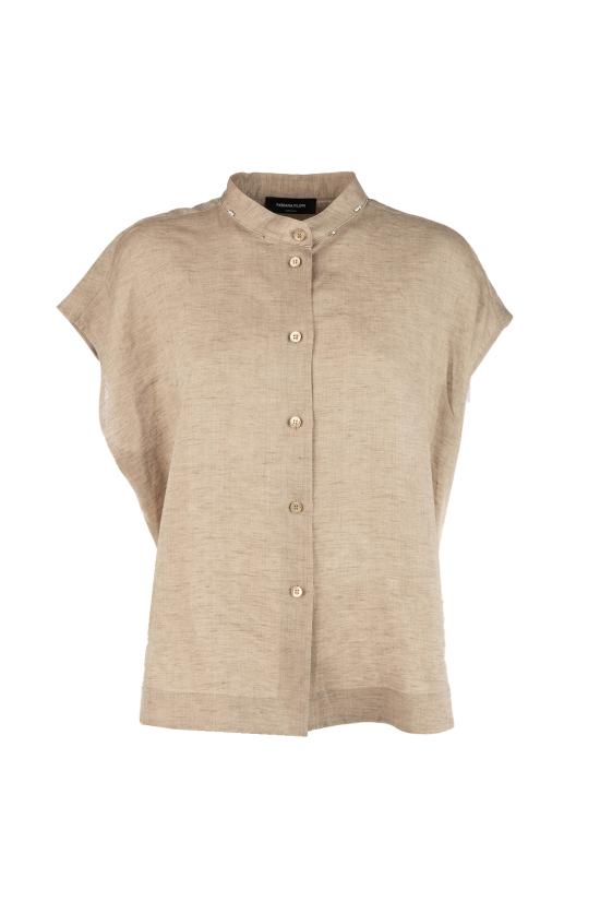 26SS 파비아나 필리피 셔츠 CAD276F762M163 0161 Tortora