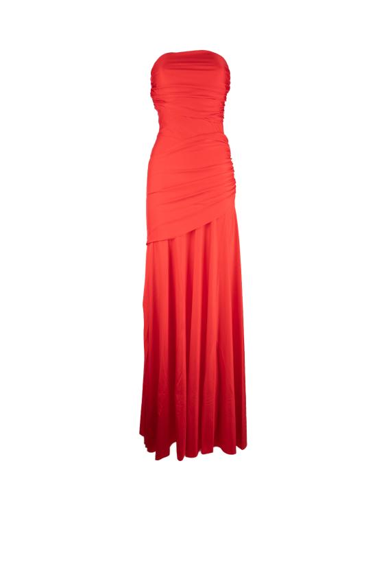 26SS 키아라보니 롱 원피스 ABLDILARAJJLBS 4073 LIPSTICK