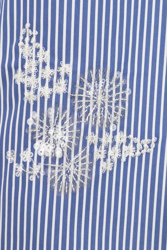 26SS 포스트 스크립텀 셔츠 CA7ZAFUPOP1 BLBC BLU BIANCO - POST SCRIPTUM