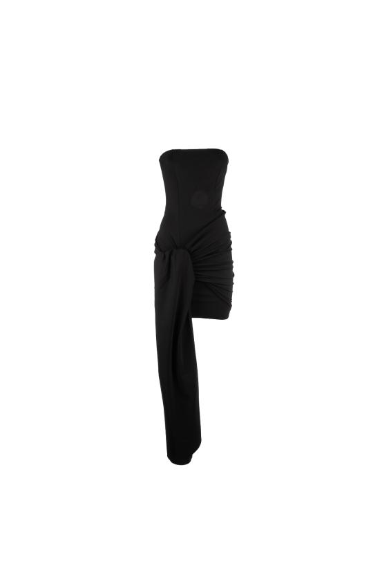 26SS 키아라보니 숏 원피스 ABCGAJASJESHZPBS 37 BLACK