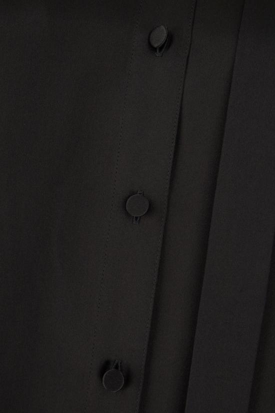 26SS 구찌 보우 실크 새틴 셔츠 860509ZHS19 1000 Nero - GUCCI