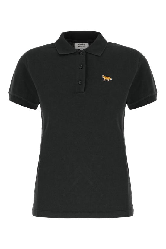 26SS 메종키츠네 베이비폭스 오버사이즈 폴로 티셔츠 OW00207KP0001 P199 BLACK