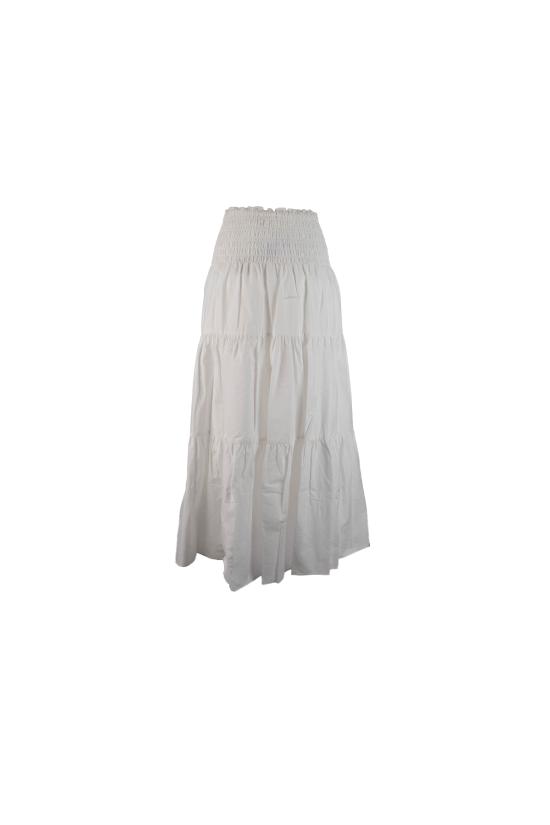 26SS 마이클 코어스 롱 스커트 MS673BFKLZ 100 WHITE - MICHAEL KORS