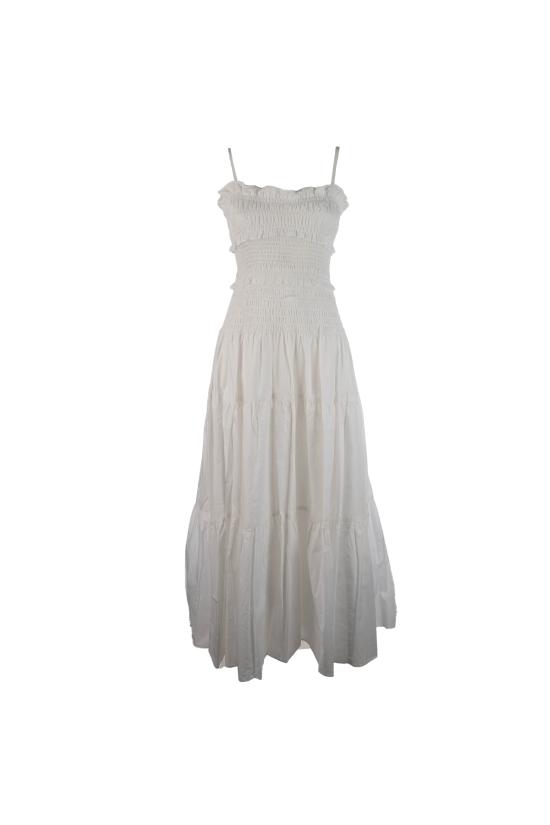 26SS 마이클 코어스 롱 원피스 MS683BFKLZ 100 WHITE