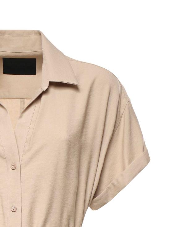  돈답 롱 원피스 돈덥 롱 비스코스 개버딘 드레스 효모 - DONDUP