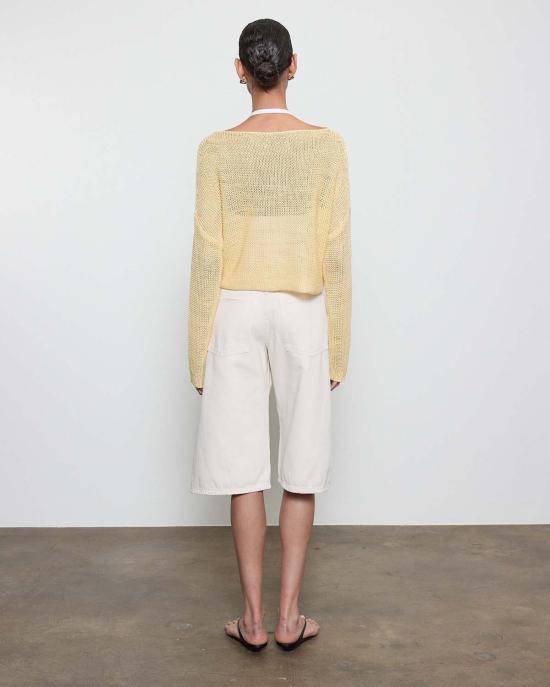  엔자 코스타 스웨터 Enza Costa 오픈 니트 바토 - ENZA COSTA