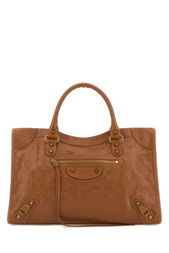 26FW 발렌시아가 르 시티 미디움 백 823058210F6 2630 CAMEL