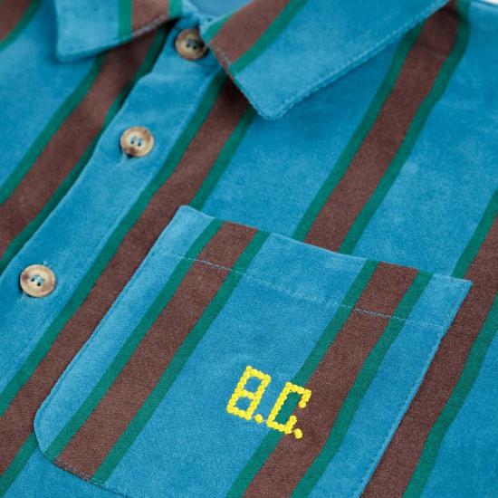  [키즈] 보보쇼즈 셔츠 키즈 보보 초시스 스트라이프 벨벳 셔츠 - BOBO CHOSES