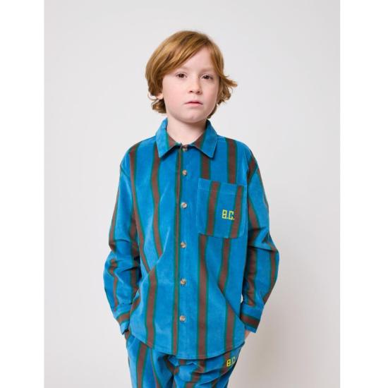  [키즈] 보보쇼즈 셔츠 키즈 보보 초시스 스트라이프 벨벳 셔츠 - BOBO CHOSES