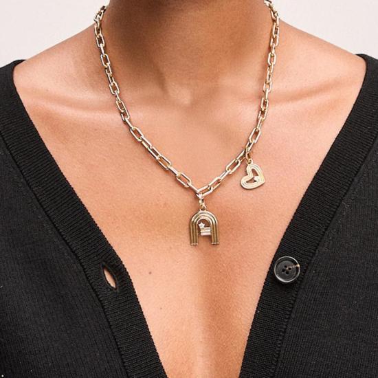  Adina Reyter 목걸이/팬던트 아디나 레이터 그루비 라지 다이아몬드 하트 참 - ADINA REYTER