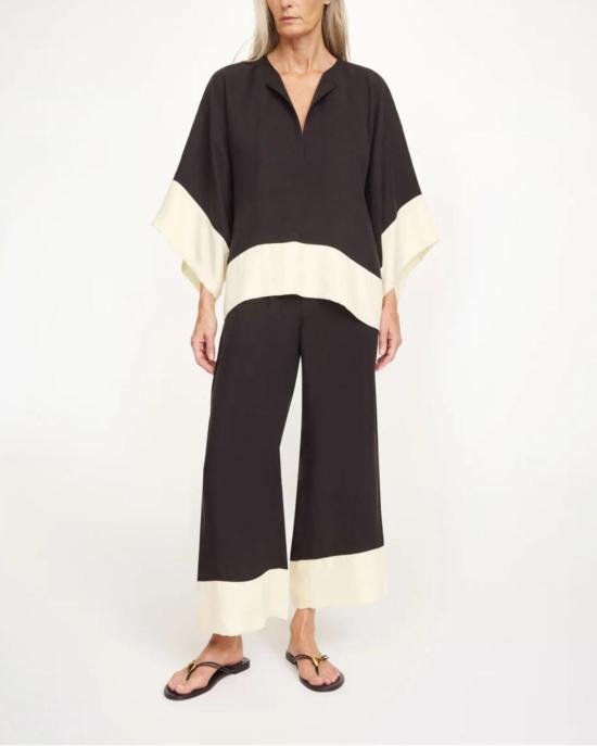  바이말렌비거 스트레이트 팬츠 By Malene Birger Mirabello 와이드 레그 팬츠 블랙 - BY MALENE BIRGER