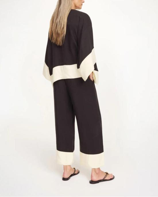  바이말렌비거 스트레이트 팬츠 By Malene Birger Mirabello 와이드 레그 팬츠 블랙 - BY MALENE BIRGER