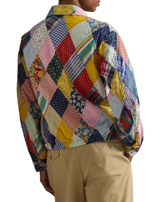  폴로 랄프로렌 자켓 폴로 랄프 로렌 베이포트 패치워크 오버셔츠 멀티 - POLO RALPH LAUREN