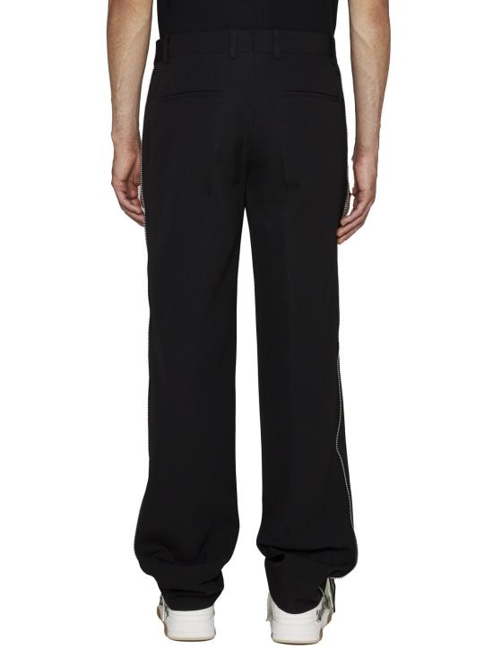  오프화이트 스트레이트 팬츠 오프 화이트 팬츠 블랙 블랙 - OFF WHITE