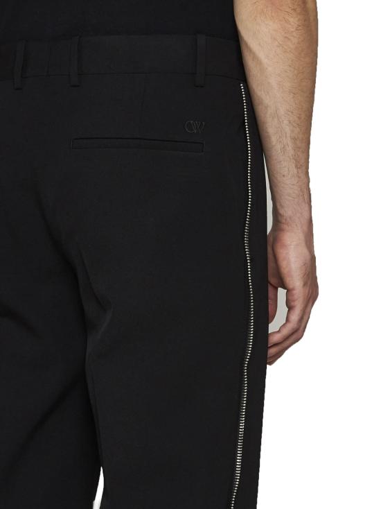  오프화이트 스트레이트 팬츠 오프 화이트 팬츠 블랙 블랙 - OFF WHITE