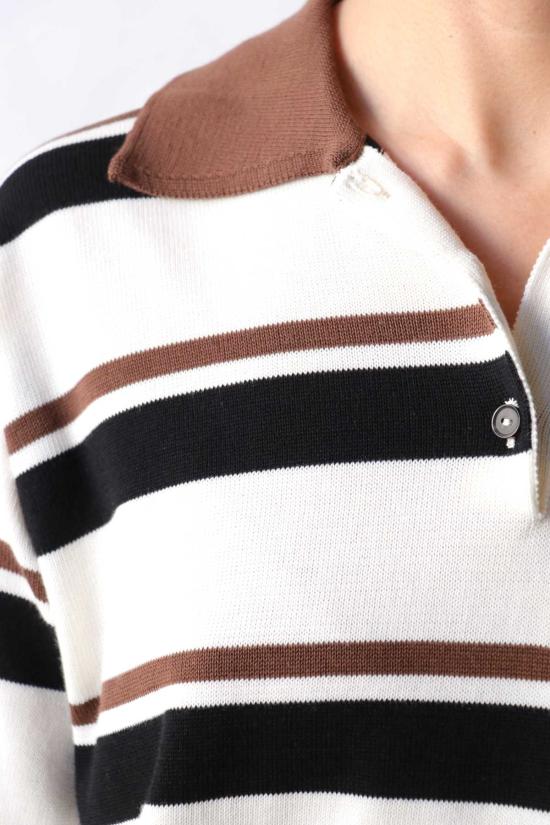  코데라 폴로 티셔츠 오가닉 코튼 스트라이프 폴로 - CORDERA