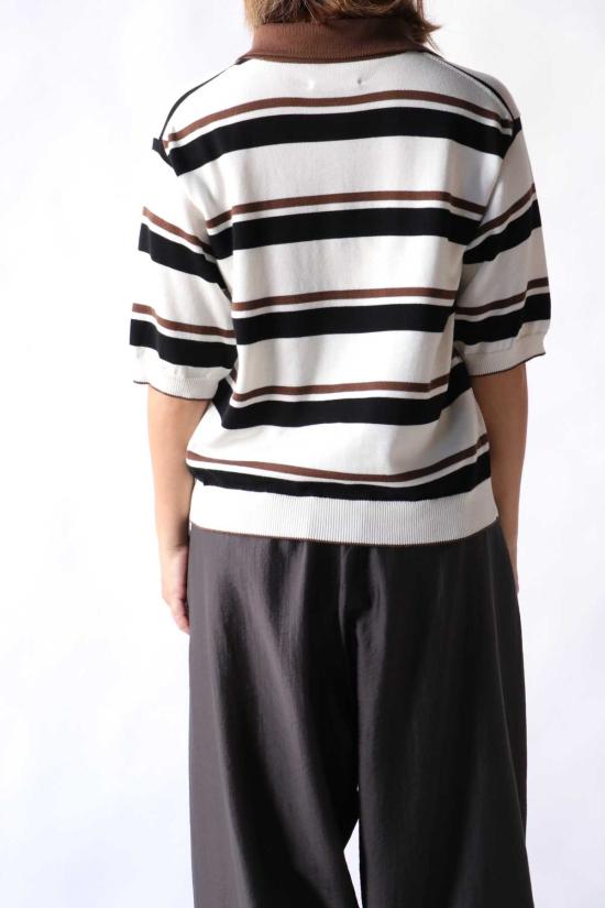  코데라 폴로 티셔츠 오가닉 코튼 스트라이프 폴로 - CORDERA