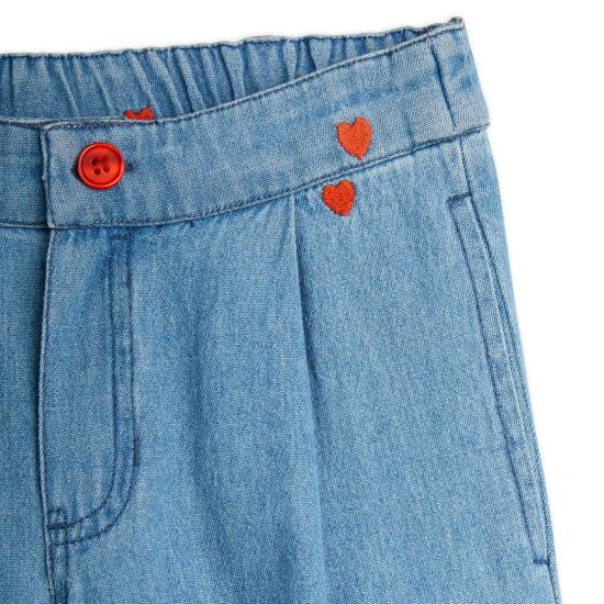  [키즈] 미니로디니 트레이닝/조거 팬츠 키즈 미니 로디니 미니 하트 우븐 - MINI RODINI