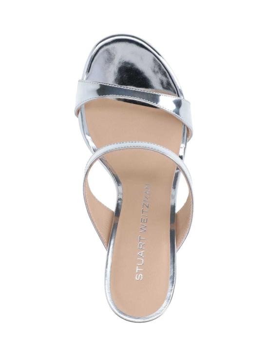  스튜어트 와이츠먼 뮬/슬리퍼 누디스트 슬라이드 85 샌들 실버 - STUART WEITZMAN