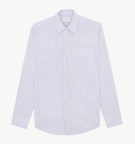 26SS 생로랑 긴팔 셔츠 859779Y2N03 9787 CRAIE NOIR