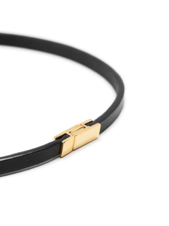 26SS 생로랑 팔찌 745602BL40J 1000 NERO - SAINT LAURENT